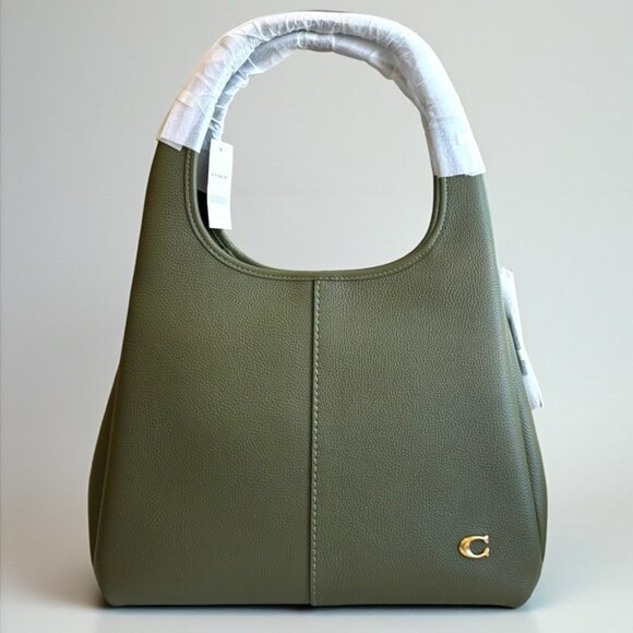 Coach Large Lana Shoulder Bag Olive Green with Gold Hardware - Picture 5 of 12